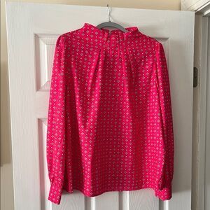 Women's Pink Floral Blouse